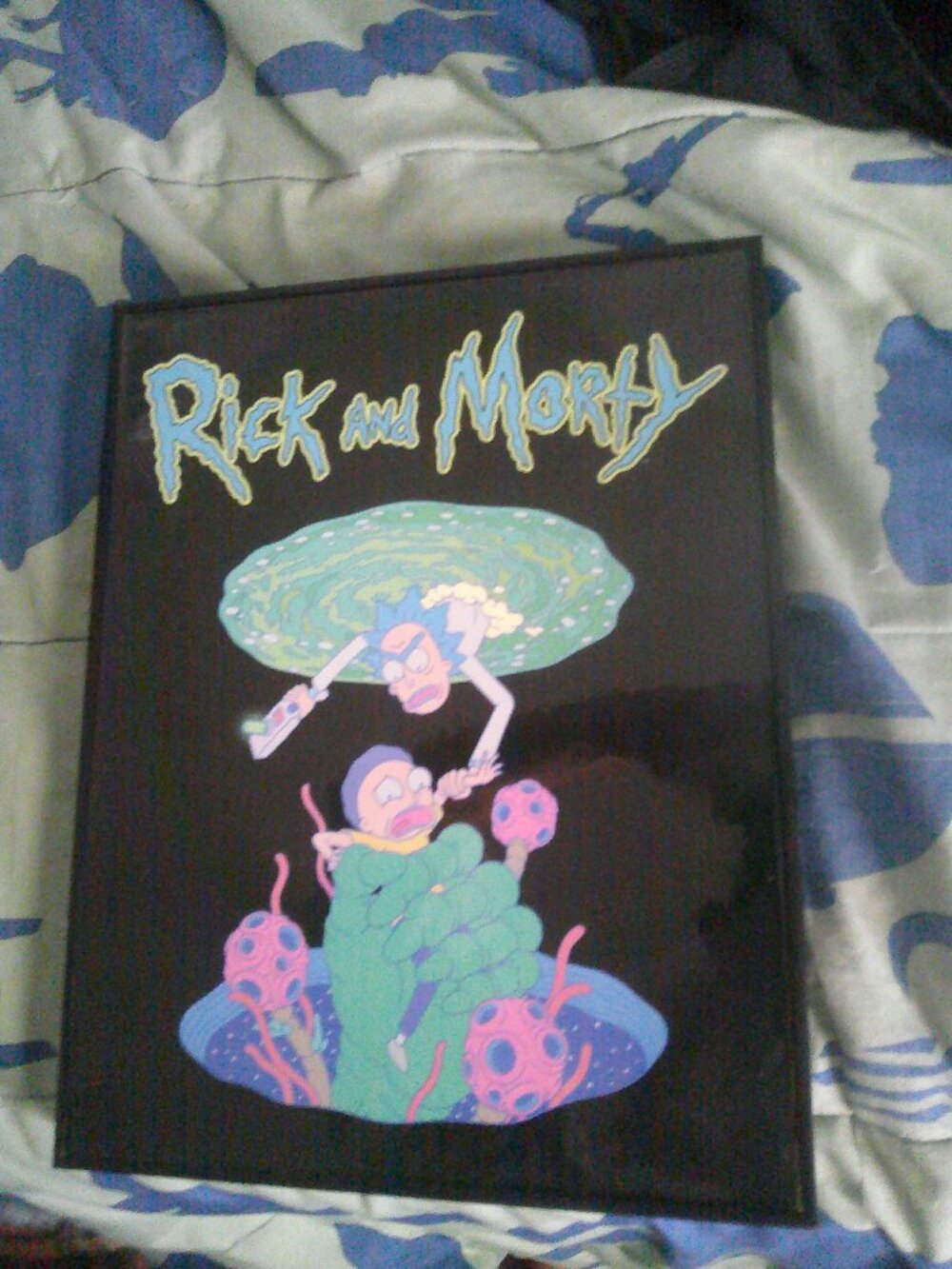 2023 Rick & Morty 11" x 14" Wall Plaque-Fair Condition